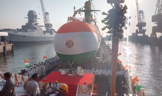 Indian Navy Launches INS Karanj, Third Scorpene-class Submarine