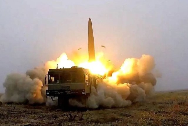 Upgraded Russian Iskander Missiles Foxing Patriot Defense Systems Guarding Kyiv