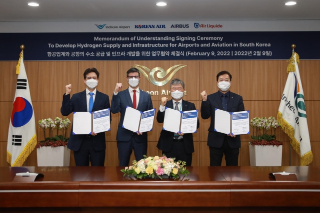 Airbus, Air Liquide, Korean Air and Incheon Airport Sign MoU to Explore Hydrogen Fuel