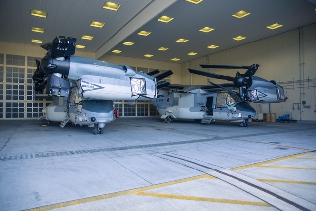 Osprey V-22 Tilt-rotor Aircraft Meant for JGSDF Arrive in Japan