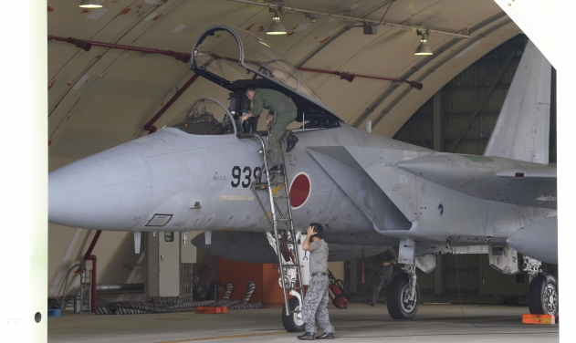 Japanese F-15 Lost Missile Part During Emergency Take-off