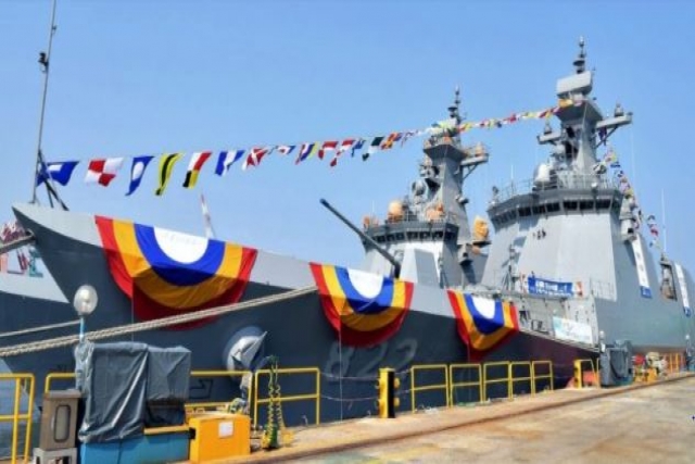 New S.Korea Anti-submarine Frigate Launched