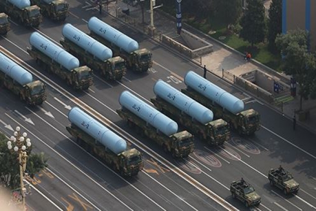 China Displays New Nuclear Missile Based on DF-31 ICBM at National Day Parade
