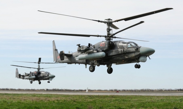Russian KA-52 Helicopters, Syrian MRBLs Work in Tandem To Attack Islamic State Positions