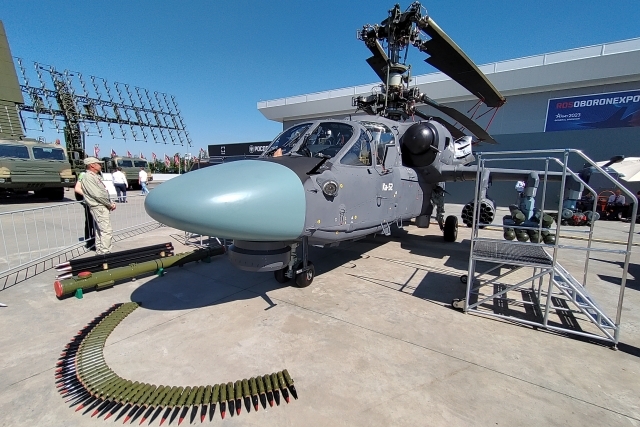 First Appearance of KA-52 Helicopter with AESA Radar, Other Upgrades at Army 2023