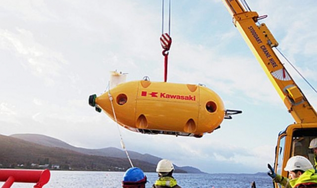 Kawasaki Tests Autonomous Underwater Vehicle in UK Marines’ Facility