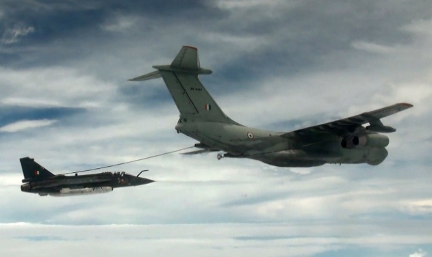 India’s Tejas Combat Aircraft Refueled in Air by IL78 Tanker