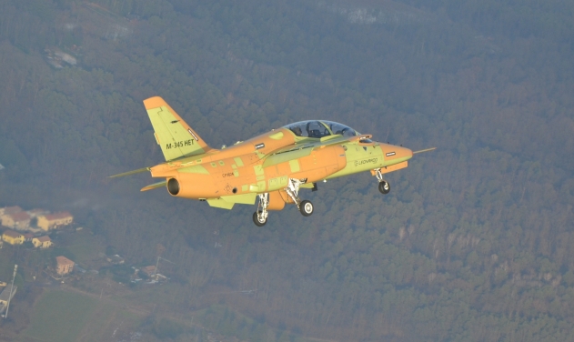 Leonardo’s M-345 Jet Trainer Completes Maiden Flight in Italy