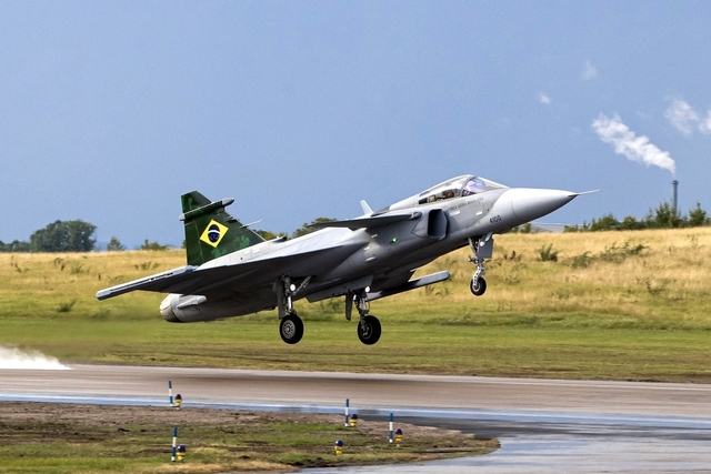 First Gripen-E Jet Flight By Brazilian Air Force Pilot