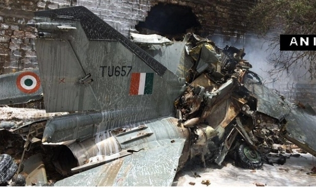 IAF MiG-27 Aircraft Crashes Into House Premises