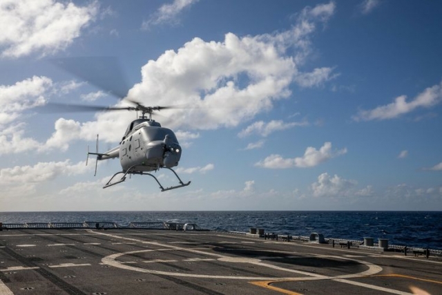MQ-8C Fire Scout UAV Operationally Deployed with U.S. Navy