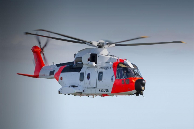 Kongsberg to Maintain Norway’s Fleet of AW101 SAR Helicopters