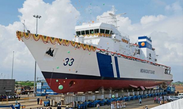 India’s First Private Company Manufactured Defense Ship Arrives at Base Port