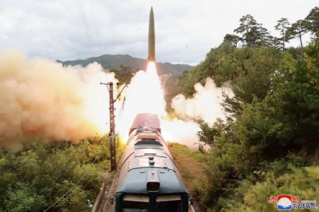 North Korea Launched Missiles from a Train