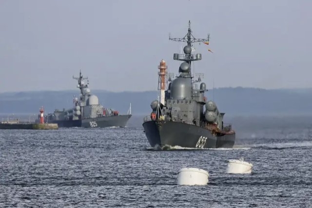 Russian Navy Begins Escorting Shadow Tanker Fleet Through Gulf of Finland