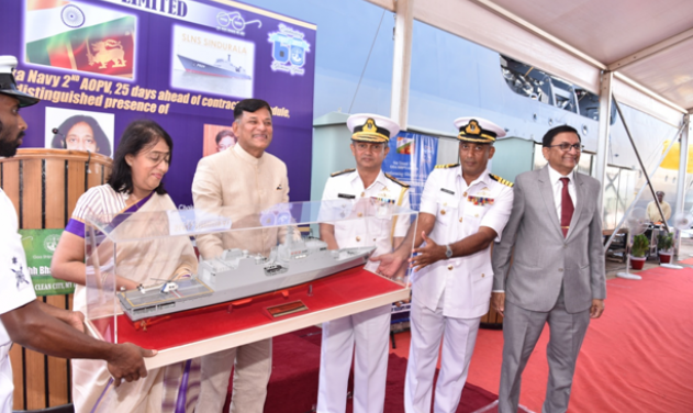 Goa Shipyard Delivers Second Advanced Offshore Patrol Vessel To Sri Lankan Navy