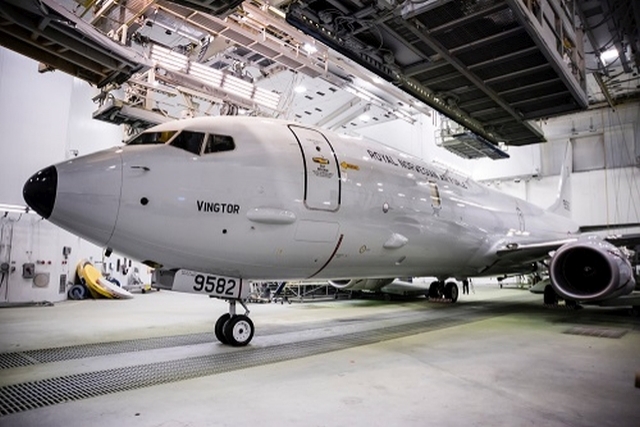 Norway’s first Boeing P-8A Poseidon Aircraft Rolls Out of Paint Shop