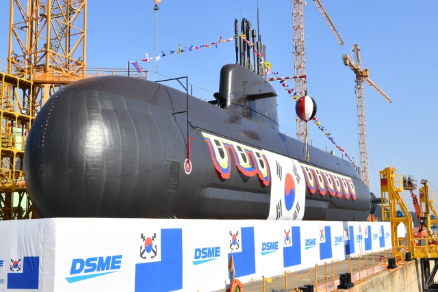 South Korea Launches Navy’s 2nd KSS III Submarine 