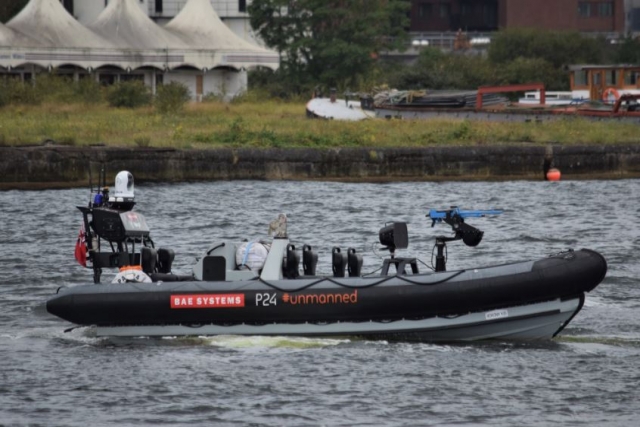 UK MoD Demos Autonomous Drone-Boat at DSEI-2019