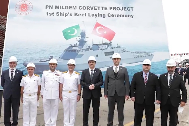 Keel Laid for Pakistan Navy’s First MILGEM Corvette