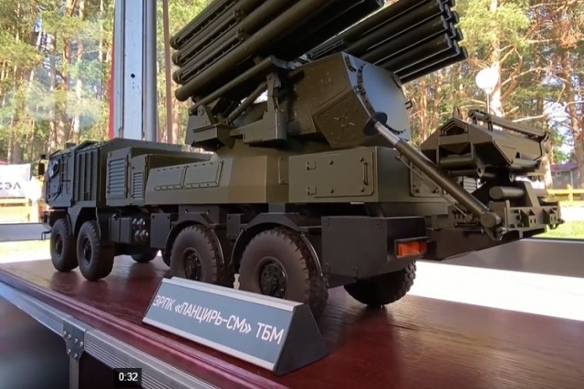 Russia Reveals Pantsir-SM-TBM Air Defense System with 24 Missiles