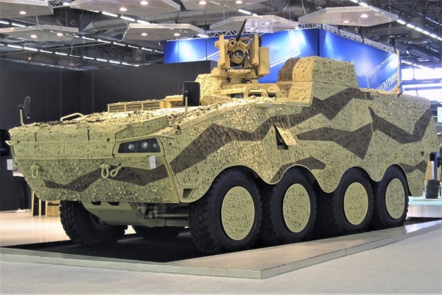 Saab to Equip Patria AMV 8x8 System Platform Vehicle With Next-Gen Electronics, Video Systems