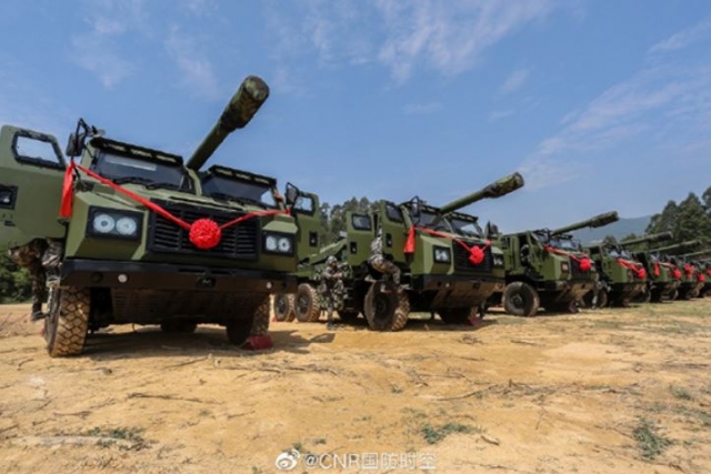China's PLA Replaces Two Artillery Guns with Vehicle-mounted 155mm Howitzer