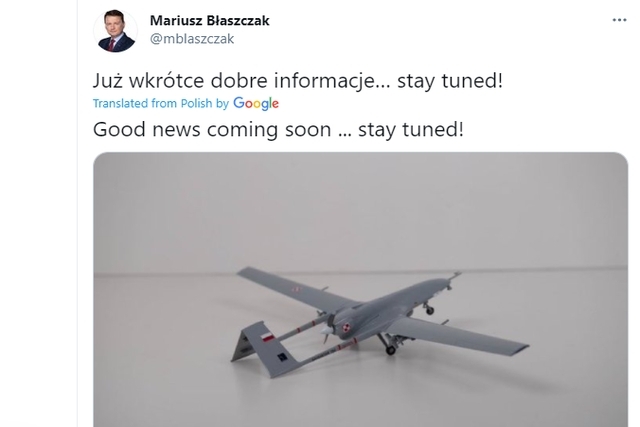 Polish Defence Minister Announces Purchase of 24 Bayraktar TB2 Drones