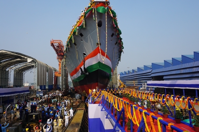 Indian Navy’s Project 17A Stealth Frigate Launched