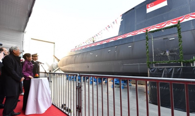 Singapore Launches First of Four New Type 218SG Submarines in Germany