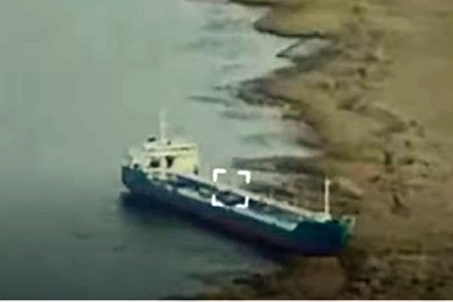 Ukrainian Warplanes Strike Abandoned Russian Oil Tanker Used as “Command Post”