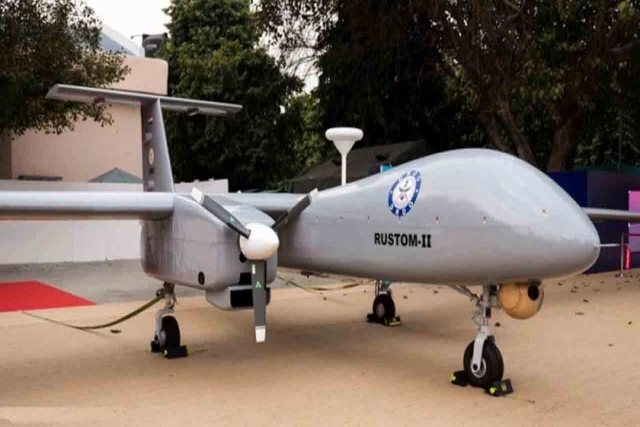 India’s Rustom-II Reconnaissance Drone Crashes During Flight Test