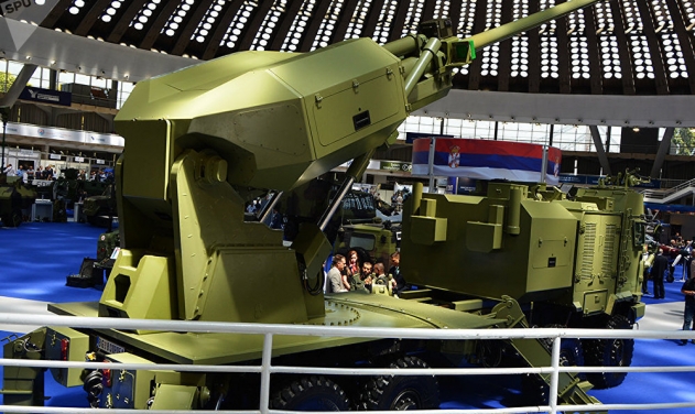 Serbia Exhibits Modernized Self-propelled Howitzer Nora At 'Partner-2017'
