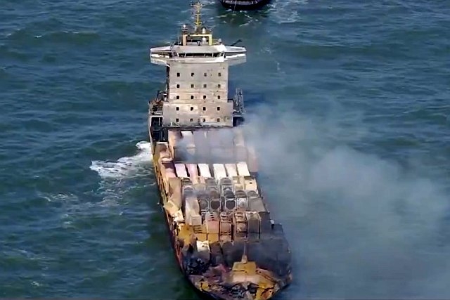 Russian Captain of Cargo Ship Arrested After it Collides With U.S. Military Tanker in North Sea
