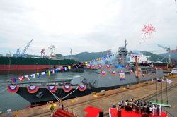 South Korea Launches Guided Missile Frigate