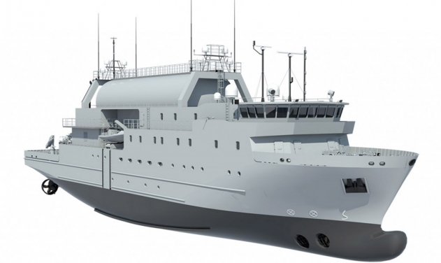 Saab Launches Spy Ship for Swedish Navy