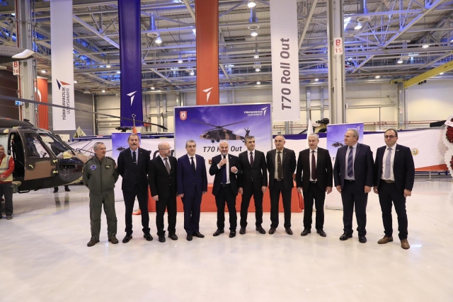 Turkey Unveils First Locally Assembled T-70 Black Hawk Helicopter 