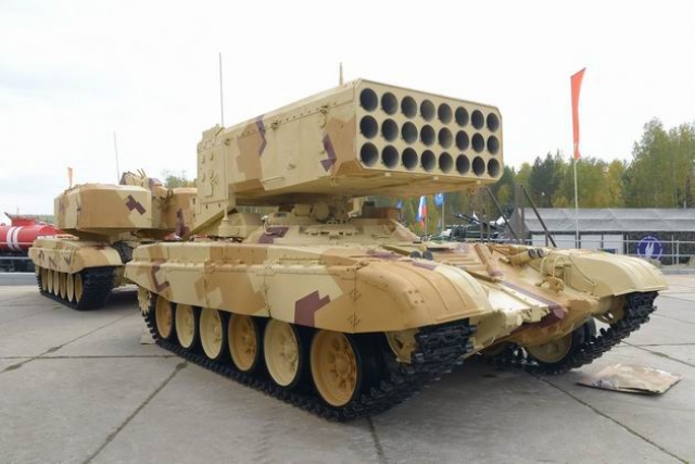 Russia’s TOS-2 Tosochka Launcher Fires Thermobaric Rockets for the First Time
