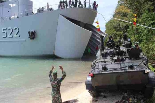 Indonesian Navy Inaugurates Tank Transport Ship