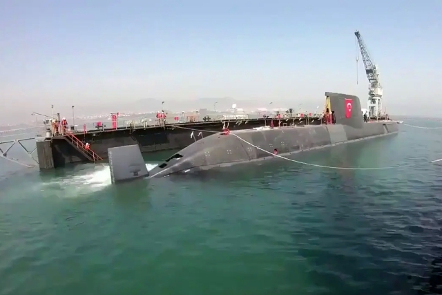 Turkey Docks Second Reis-class Air-Independent Propulsion Submarine