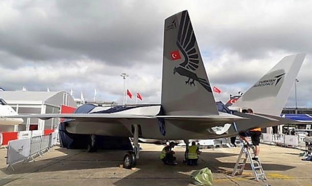 Turkish Aerospace Uncovers Fifth-gen TF-X Jet Mock-up at Paris Air Show 2019