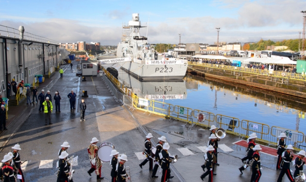 UK Navy’s Second River Class Offshore Patrol Vessel to Enter Service in 2019
