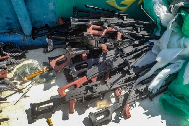 Suspected Yemen-bound Arms Cache Seized by U.S. Navy off Somalia