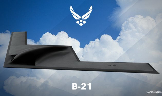 USAF Reveals First Long Range Strike Bomber, B-21 Rendering