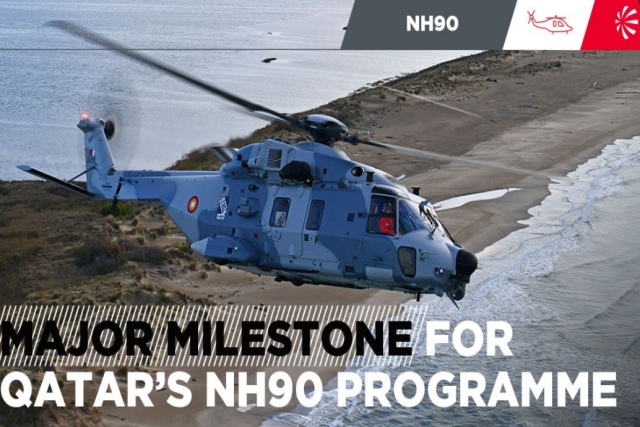 Qatar Takes Delivery of First NH90 Tactical Transport Helicopter